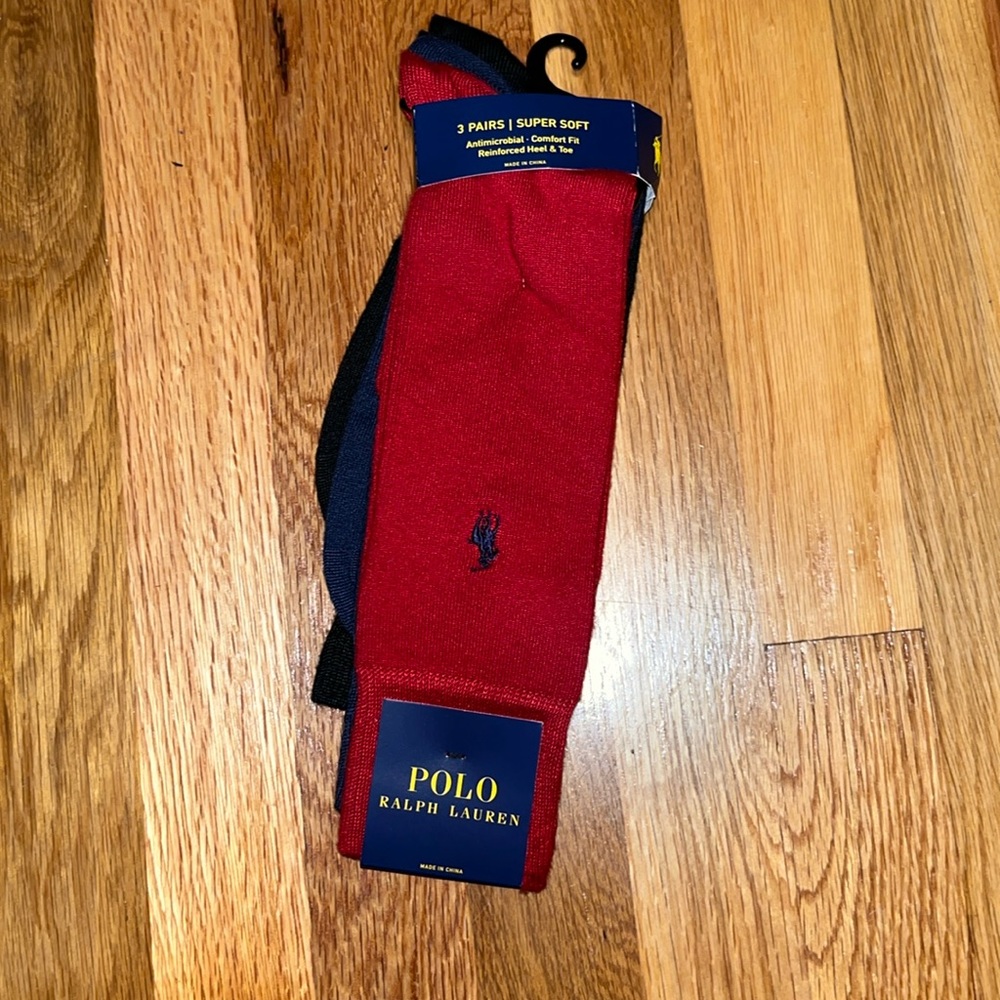 3 pairs of polo Ralph Lauren socks